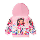 2-16Y Cartoon Gabby Dollhouse Cats Clothes Kids Pullover Jacket with-TB00983-Veeddydropshipping